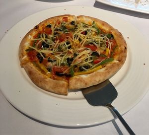 pizza at Le Jardin du Petit Prince in Taichung