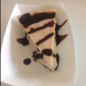 Vegan cheezecake at Loving Hut in Fresno