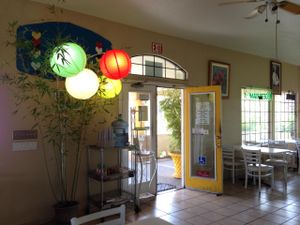 The front of the restaurant area.  at Loving Hut in Fresno