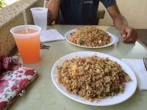 first time for the both of us! soooooo goood! will definitely be coming back soon :) at Loving Hut in Fresno