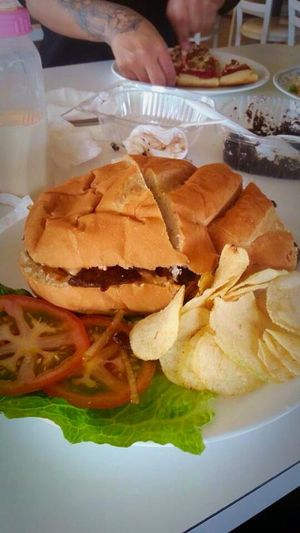 What I would say is their all star item! The PHILLY! All my meat eating friends and family are in love with this. Such great flavors and for the price it's huge! Always need to cut it in half and save for later. at Loving Hut in Fresno