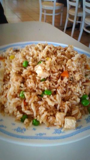 Fried rice with protein. Very good! at Loving Hut in Fresno