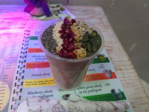 Red berries smoothie at Smoothie Bar in Nis