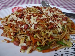 Pad Thai  at Tara's Vegetarian Restaurant in Pokhara