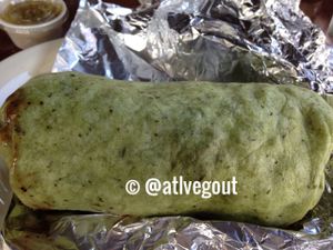 green burrito  at Elmyriachi in Atlanta