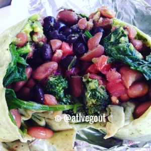 green burrito at Elmyriachi in Atlanta