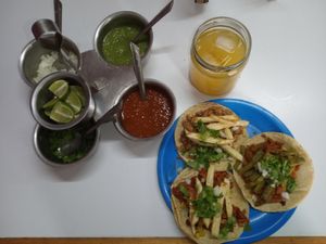 Siempre un placer 👊🌱 at A Darle Que es Taco Vegano - Churubusco in Mexico City