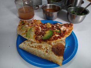 A darle con todo 😋💯 at A Darle Que es Taco Vegano - Churubusco in Mexico City