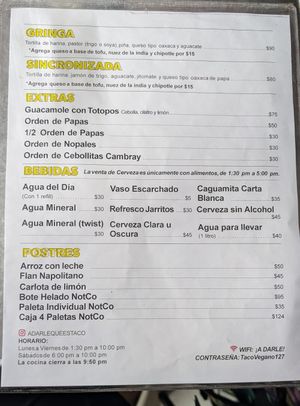  at A Darle Que es Taco Vegano - Churubusco in Mexico City