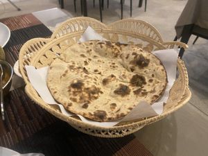 Roti bread  at Shahbaba Indian Restaurant in Phuket