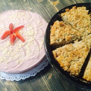 sugar and gluten free cakes at MoMo Veg Cafe  in Prague