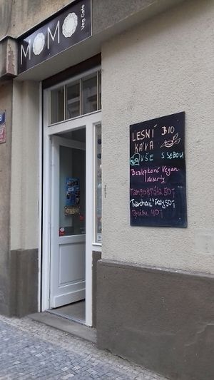 devanture du restaurant  at MoMo Veg Cafe  in Prague