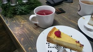 "cheese" cake at MoMo Veg Cafe  in Prague