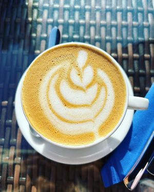 Cappuccino mit Hafermilch   at Blossom in Krakow