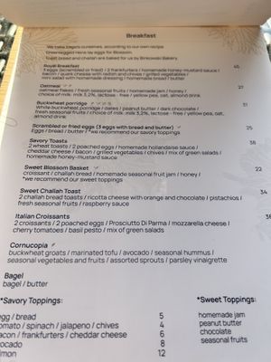 Karte  at Blossom in Krakow