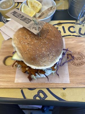 Nice burger vegetarian   at FUD in Palermo