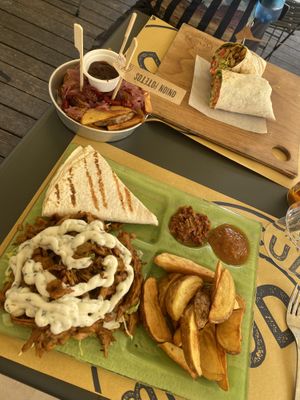 Vegan Kebab and vegetarian burrito, very delicious!   at FUD in Palermo