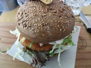 Vegan burgher at FUD in Palermo