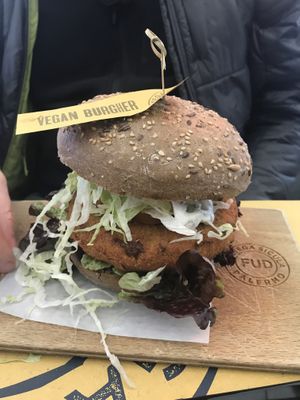 Vegan burger  at FUD in Palermo