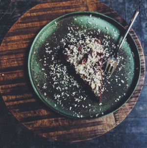 Chocolate cake at Healthy as Hell in Warsaw