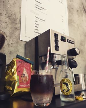 Coffee is life 💜 at Bez Jaj in Poznan