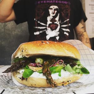Always fresh and delicious bagels at Bez Jaj in Poznan