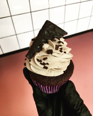 Chocolate Gluten Free Cupcake at Bez Jaj in Poznan