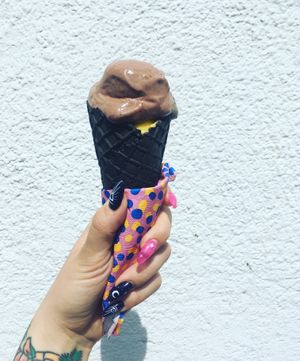 We love vegan ice cream! at Bez Jaj in Poznan