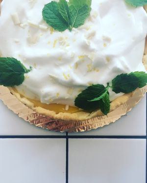 Lemon meringue tart  at Bez Jaj in Poznan