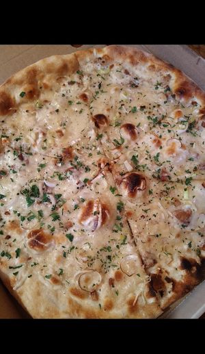 Porowa z kurkami at Vege Pizza in Poznan