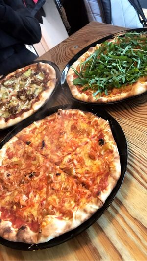 Kimchi, Rukola, Jackfruit  at Vege Pizza in Poznan