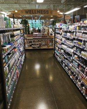 Huge multi-isle Wellness area at Lakewinds Food Co-op in Richfield