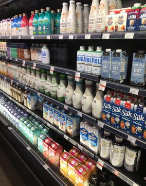 Plant-based milks at Lakewinds Food Co-op in Richfield