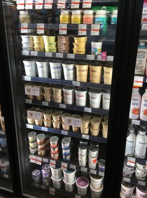 Plant-based yogurts at Lakewinds Food Co-op in Richfield