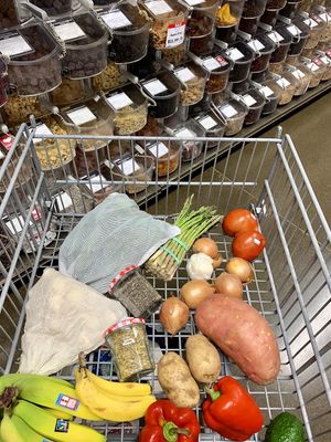Bulk aisle  at Lakewinds Food Co-op in Richfield
