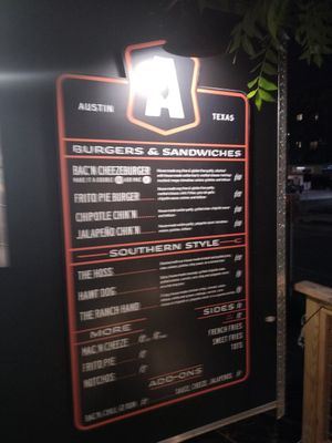 Menu at Arlo's Food Truck - Spider House Cafe in Austin