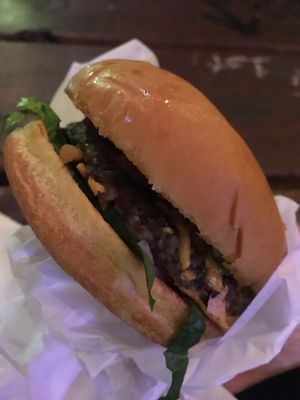 Cheezeburger  at Arlo's Food Truck - Spider House Cafe in Austin