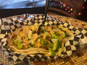 Chicken Tacos at Arlo's Food Truck - Spider House Cafe in Austin