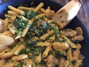 Italian Butter Bean Pasta at Mozzarella Fellas in Winston-salem