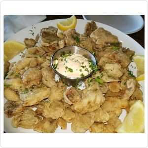Fried mushrooms at Mozzarella Fellas in Winston-salem