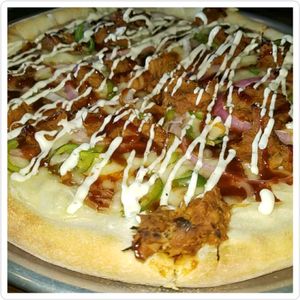 BBQ jackfruit with vegan ranch drizzle  at Mozzarella Fellas in Winston-salem