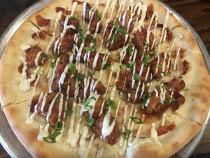 BBQ cauliflower pizza. at Mozzarella Fellas in Winston-salem