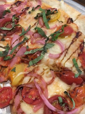 Margherita pizza w vegan cheese ❤️ at Mozzarella Fellas in Winston-salem