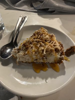 Salted Carmel coconut cream pie  at Mozzarella Fellas in Winston-salem