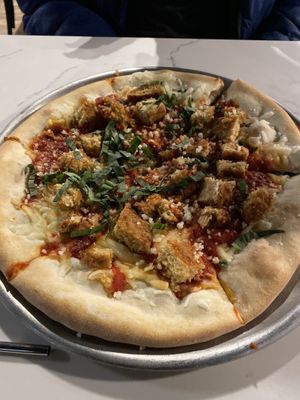 Chicken Parmesan pizza  at Mozzarella Fellas in Winston-salem