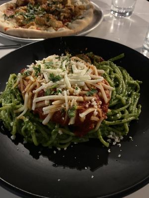 Chicken Parmesan ( way too creamy and rich for me)  at Mozzarella Fellas in Winston-salem