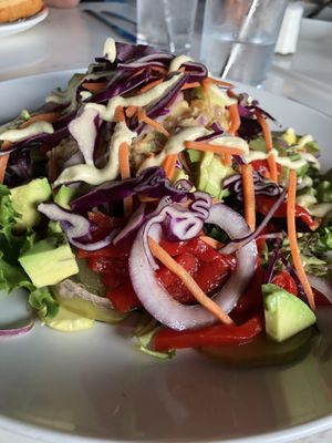 Chickpea “tuna” salad at Mozzarella Fellas in Winston-salem