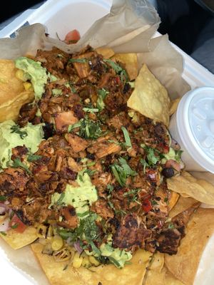 Vegan Guilty Party Nachos at Mozzarella Fellas in Winston-salem