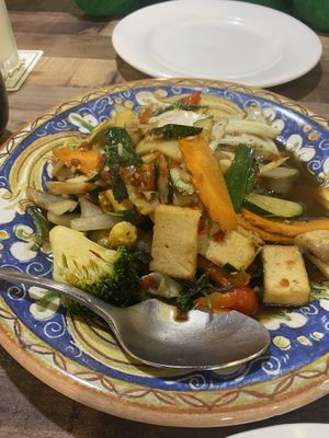 Stir fry basil   at Cafe Thailand in Cairns