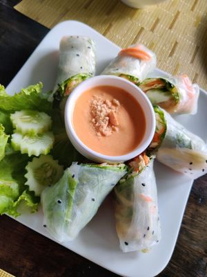 Spring roll at Chamkar - National Rd in Siem Reap